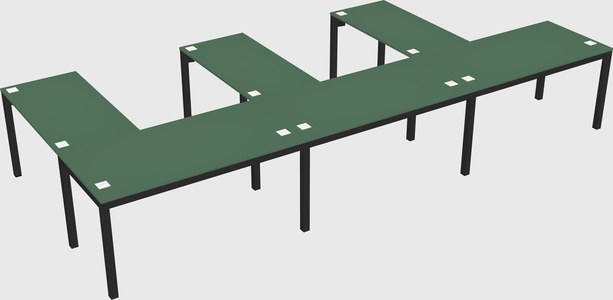 L-shaped desk