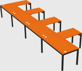 L-shaped desk