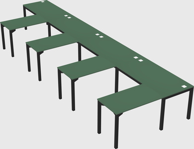 L-shaped desk