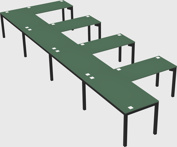 L-shaped desk