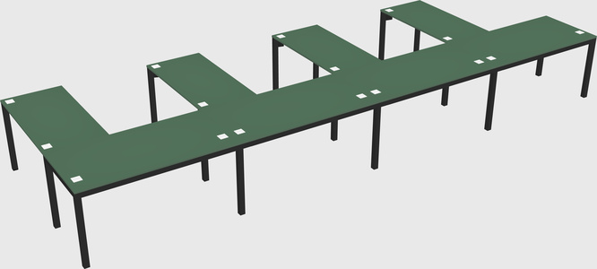 L-shaped desk