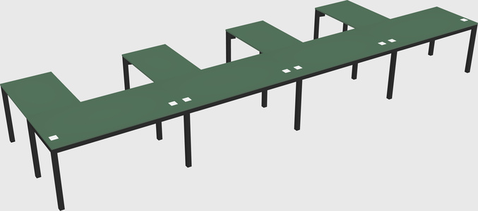 L-shaped desk