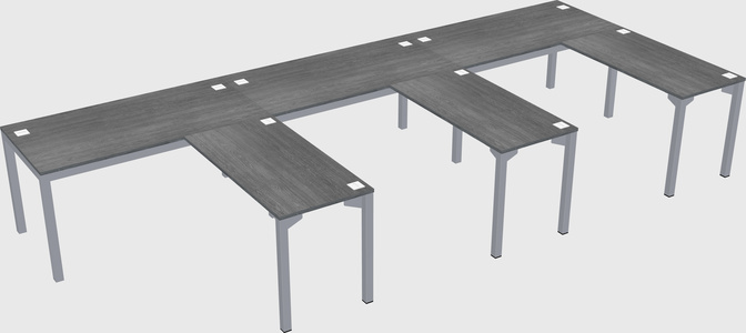 L-shaped desk