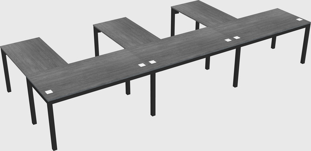 L-shaped desk