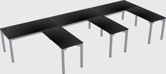 L-shaped desk