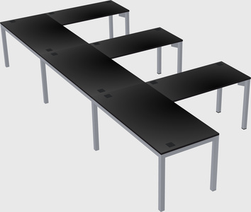 L-shaped desk