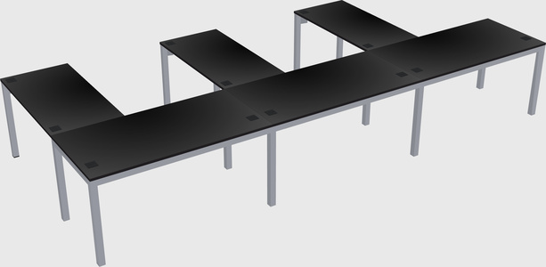 L-shaped desk