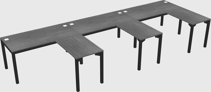 L-shaped desk