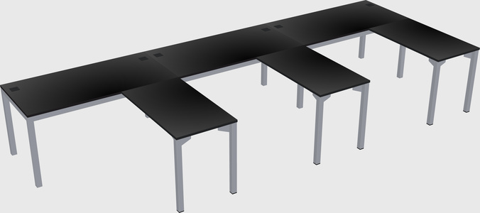L-shaped desk