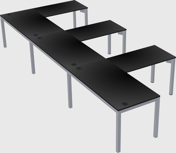 L-shaped desk