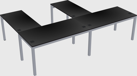L-shaped desk