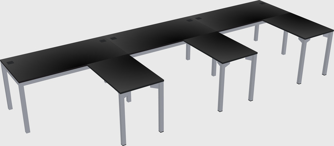 L-shaped desk