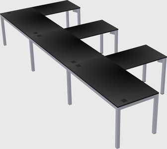 L-shaped desk