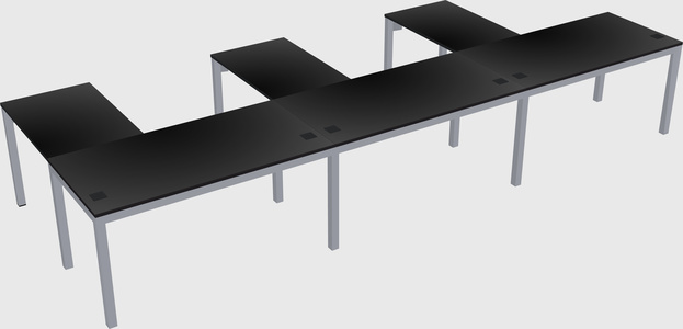 L-shaped desk