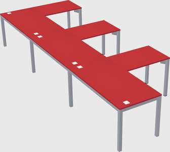 L-shaped desk