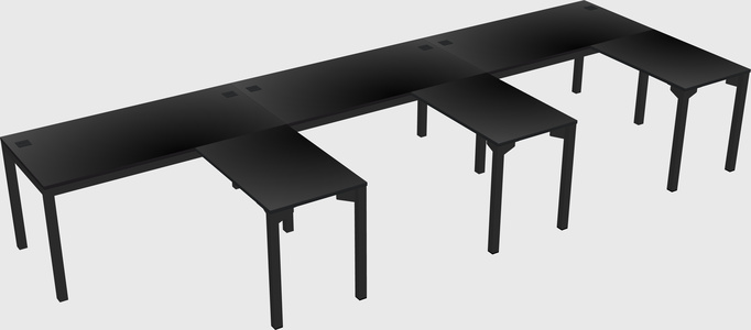 L-shaped desk