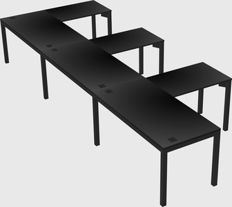 L-shaped desk