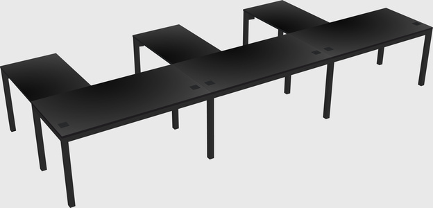 L-shaped desk