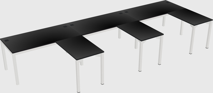 L-shaped desk
