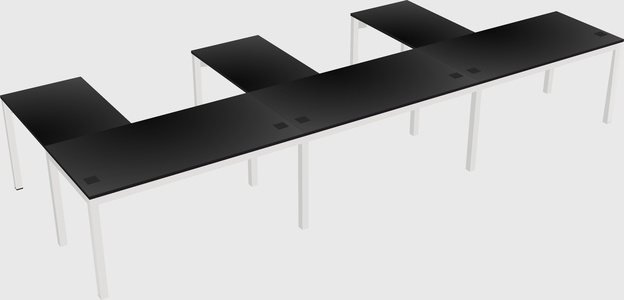 L-shaped desk