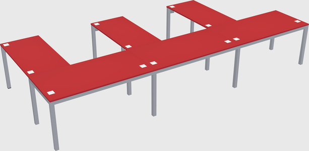 L-shaped desk