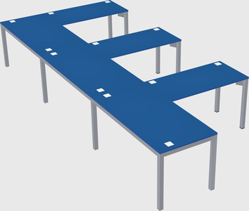 L-shaped desk