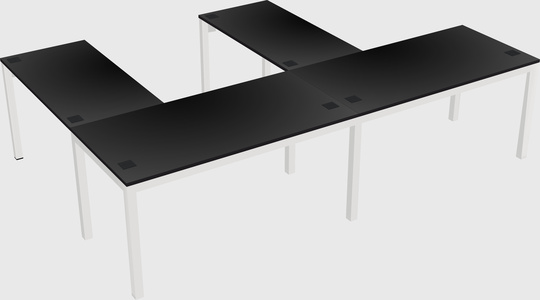 L-shaped desk