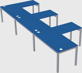 L-shaped desk