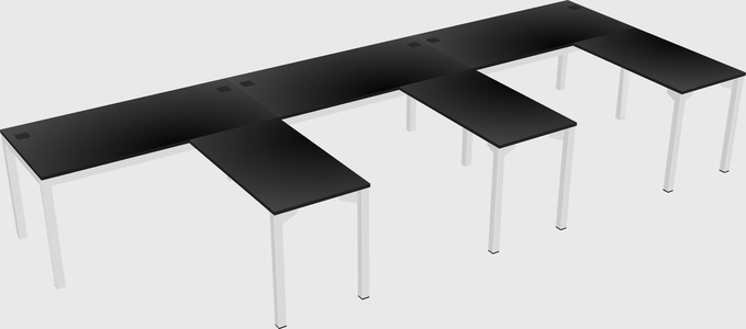 L-shaped desk