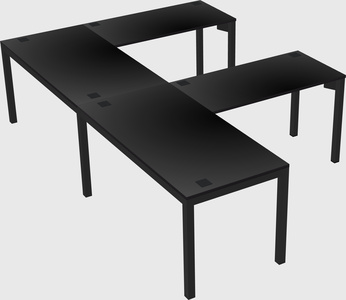 L-shaped desk