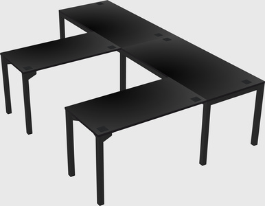 L-shaped desk