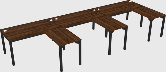 L-shaped desk
