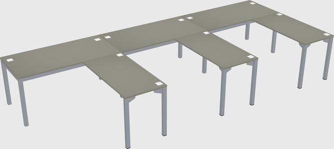 L-shaped desk