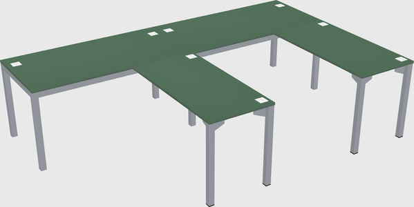 L-shaped desk