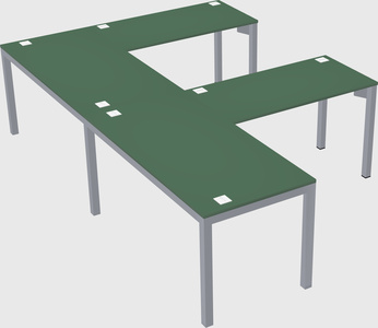 L-shaped desk