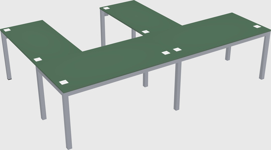 L-shaped desk