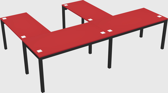L-shaped desk