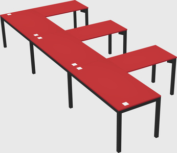 L-shaped desk