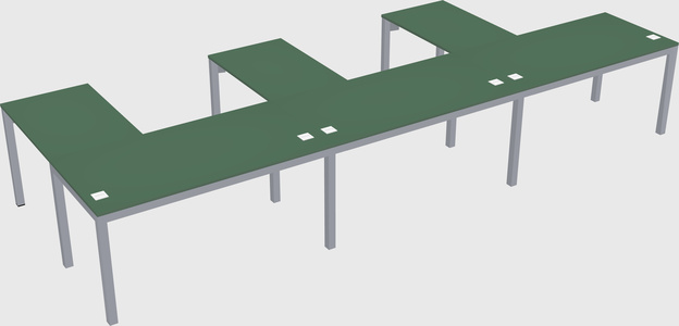 L-shaped desk