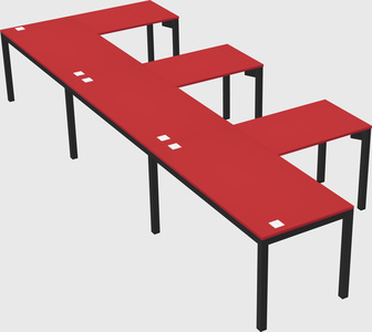 L-shaped desk