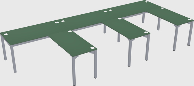 L-shaped desk
