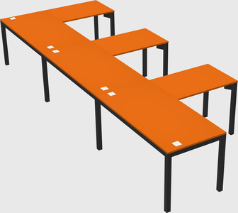 L-shaped desk