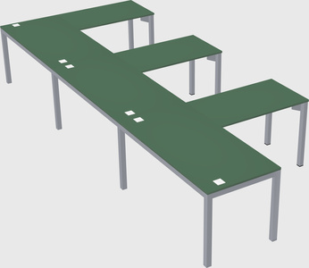 L-shaped desk