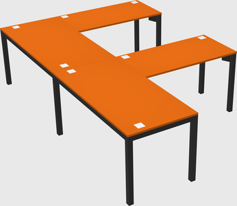 L-shaped desk