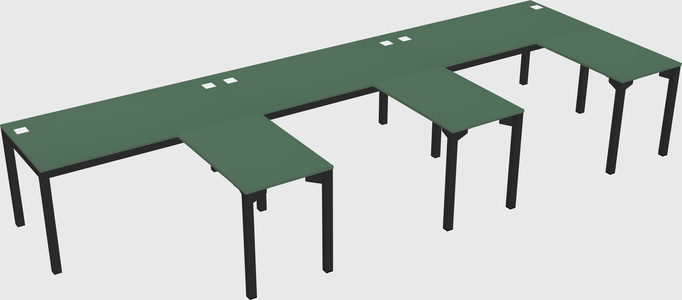 L-shaped desk