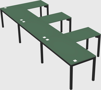 L-shaped desk