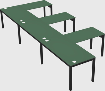 L-shaped desk