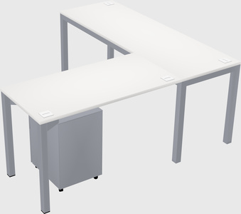 L-shaped desk