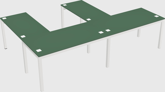 L-shaped desk
