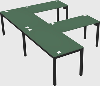 L-shaped desk
